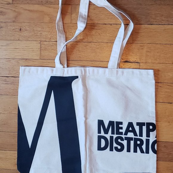 2000s Meatpacking District NYC New York City Canvas Tote Artsy - Picture 3 of 8